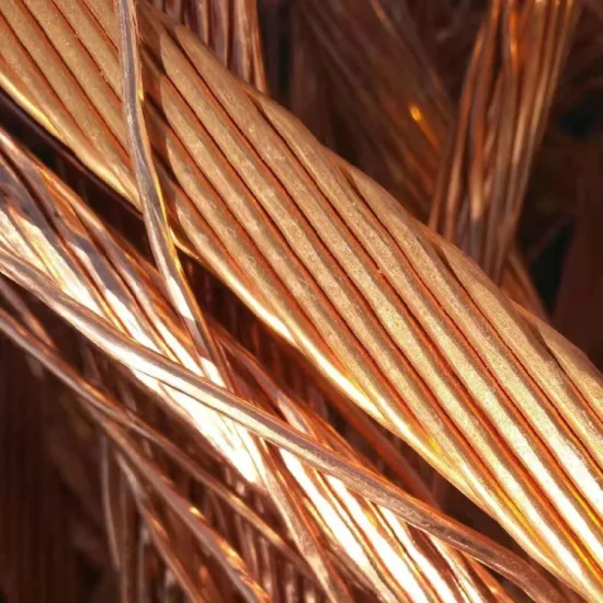 Baya de molino de cobre de alta calidad original de China/desecho de alambre de 99,95% a 99,99% de pureza/cobre